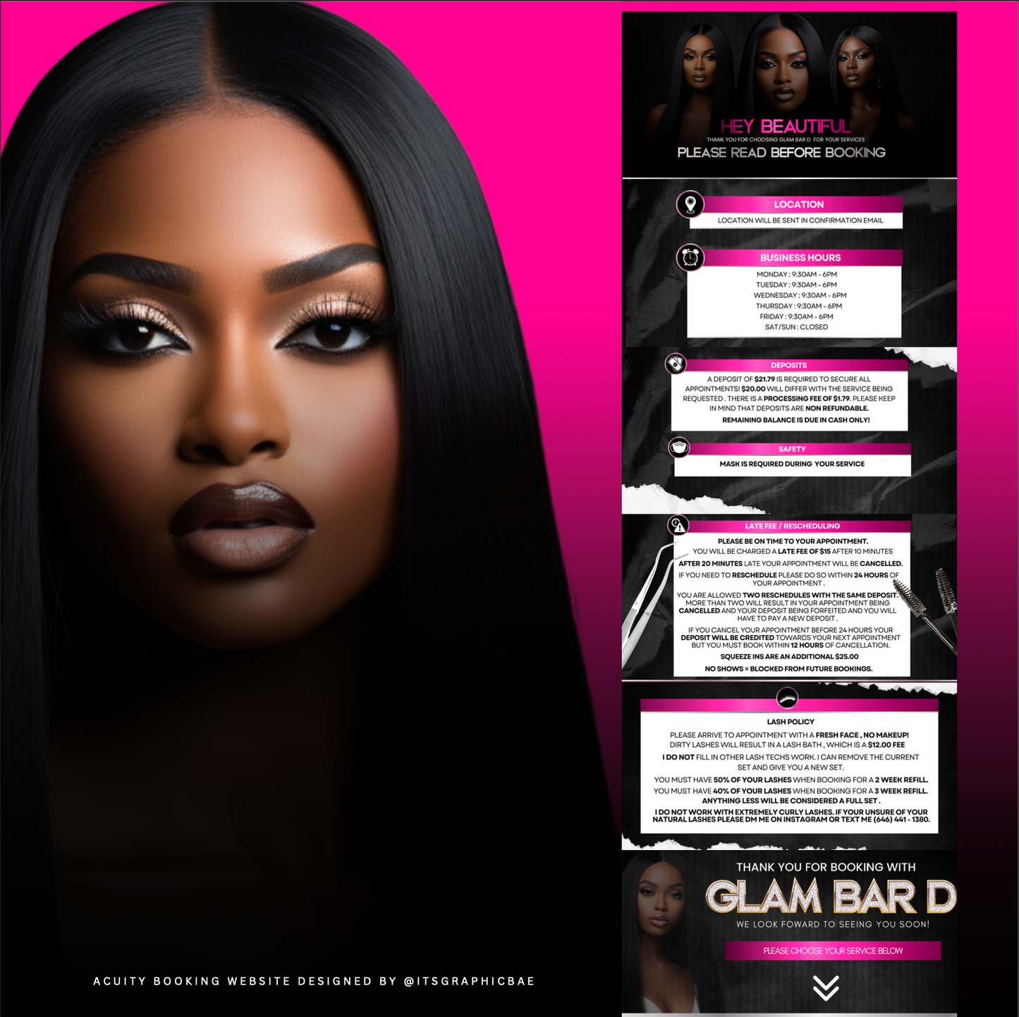 Acuity Booking Design