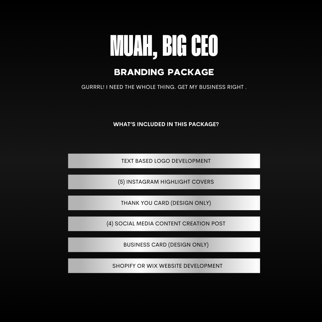 Muah, Big Ceo Package